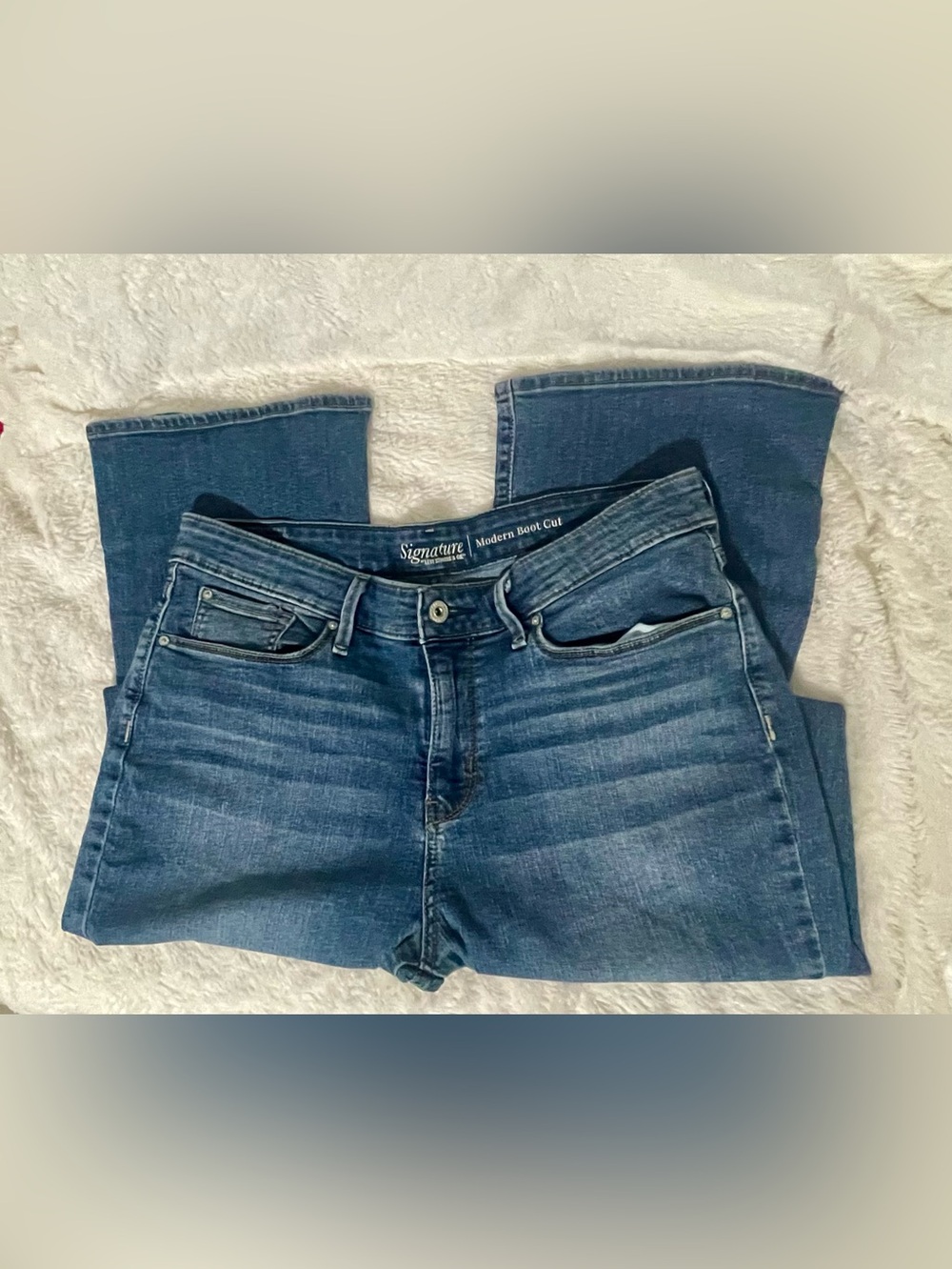 Signature by Levi Strauss Women's Dark Blue Boot Cut Jeans